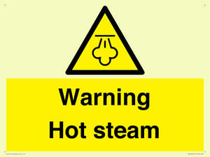 Warning Hot steam